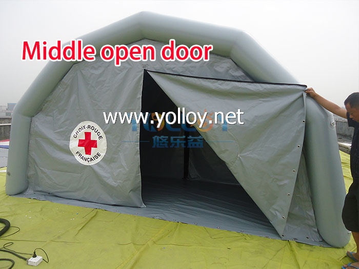 A rapid deployment rescue medical tent