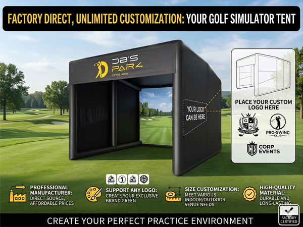 Inflatable Golf Sim Bay Tent