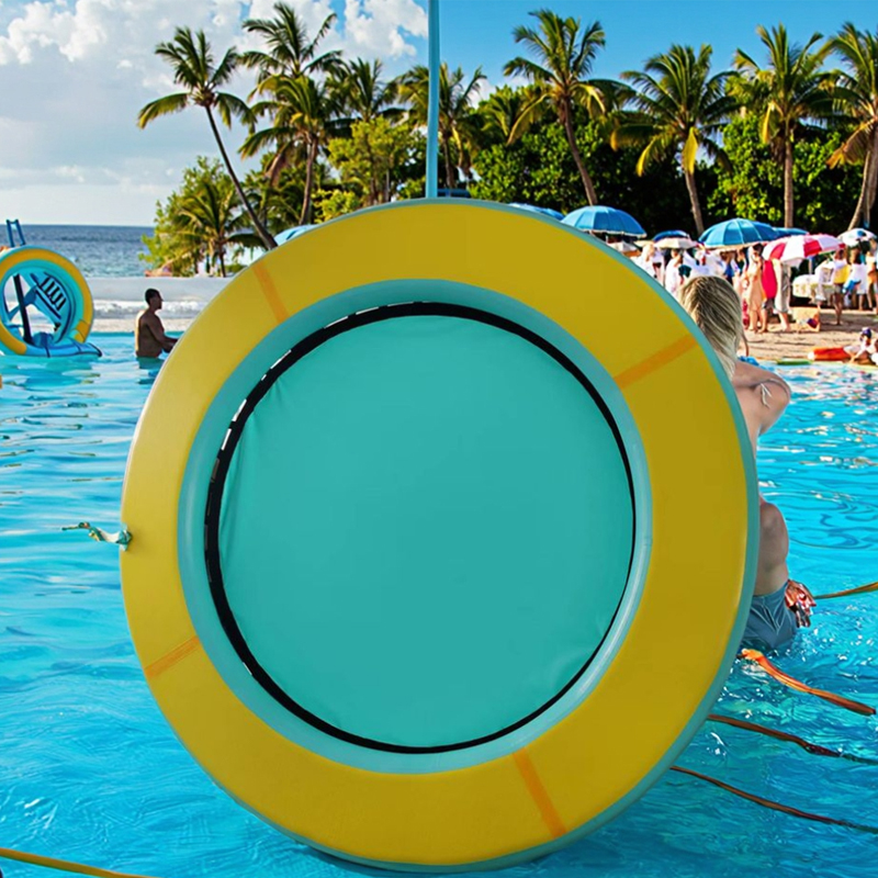 Inflatable Floating Water Hammock Tube Inflatable Circular Mesh Dock