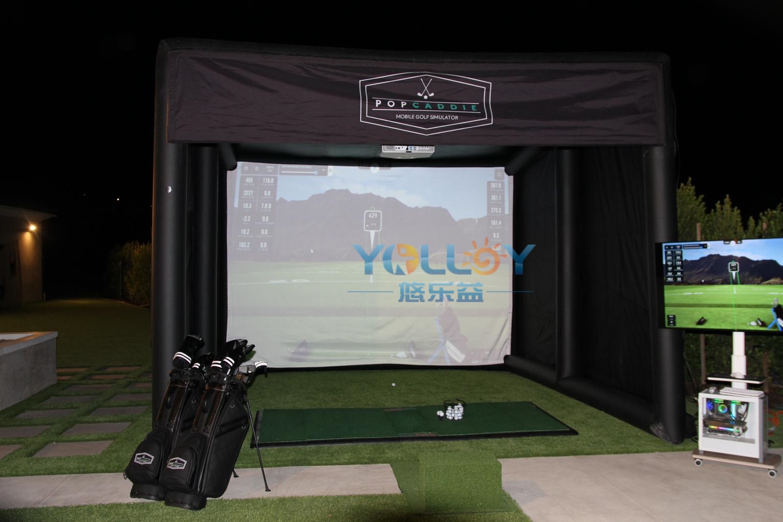 Multi Sport Inflatable Simulators Bays For Football Training