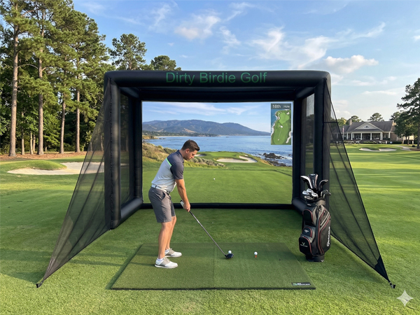 Yolloy Inflatable Golf Simulator Enclosure for sale