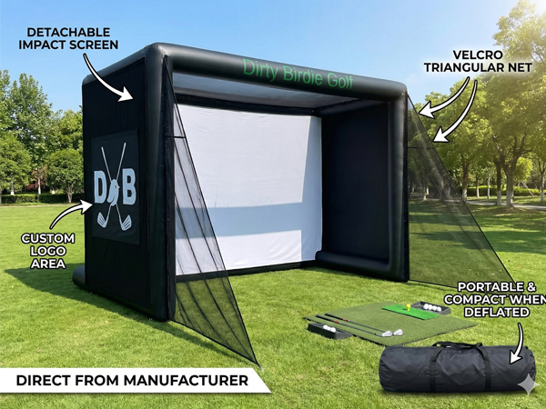 Yolloy Inflatable Golf Simulator Enclosure for sale