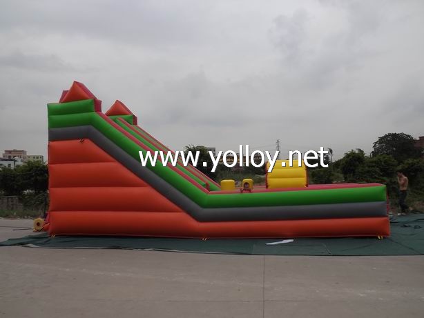 Colorful for steeple in fairy tale inflatable slide