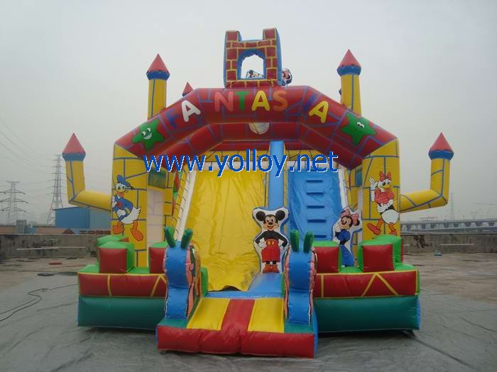 Mickey and Minnie fantastic inflatable slide