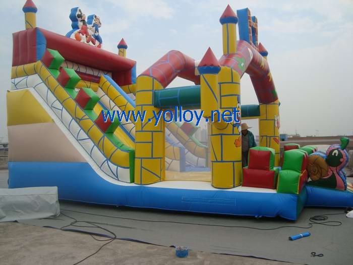 Mickey and Minnie fantastic inflatable slide