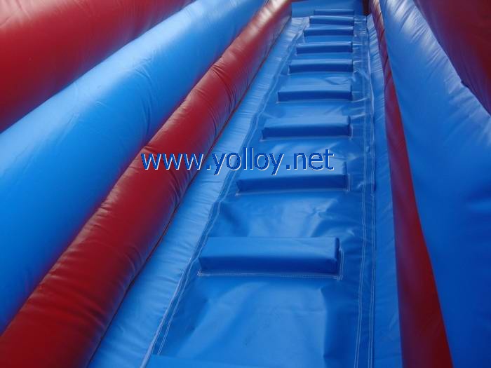 Large blue and red America inflatable slide