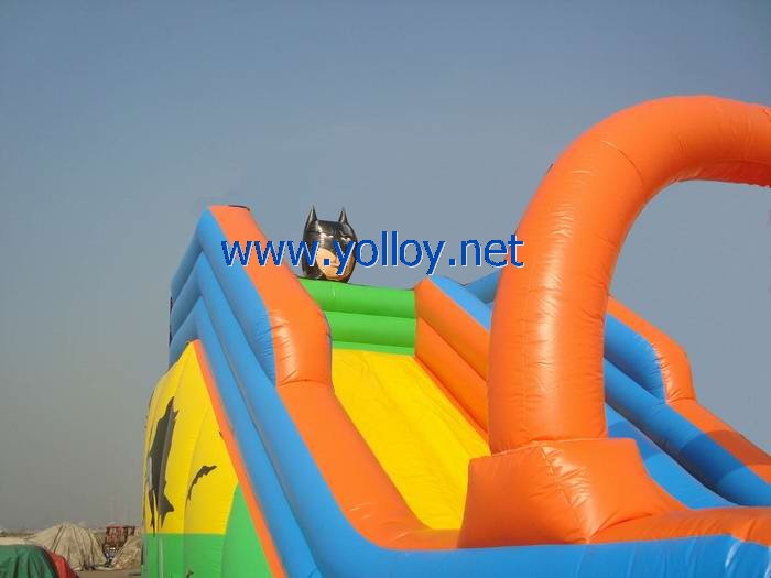 Outdoor batman large commercial inflatable slide