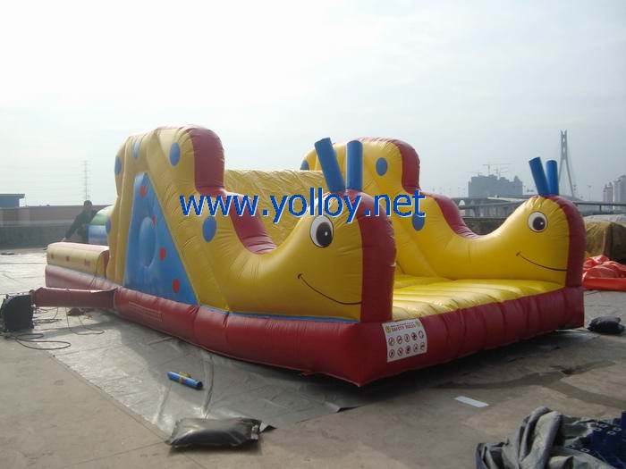 Inflatable carpenter worm slide for kids party