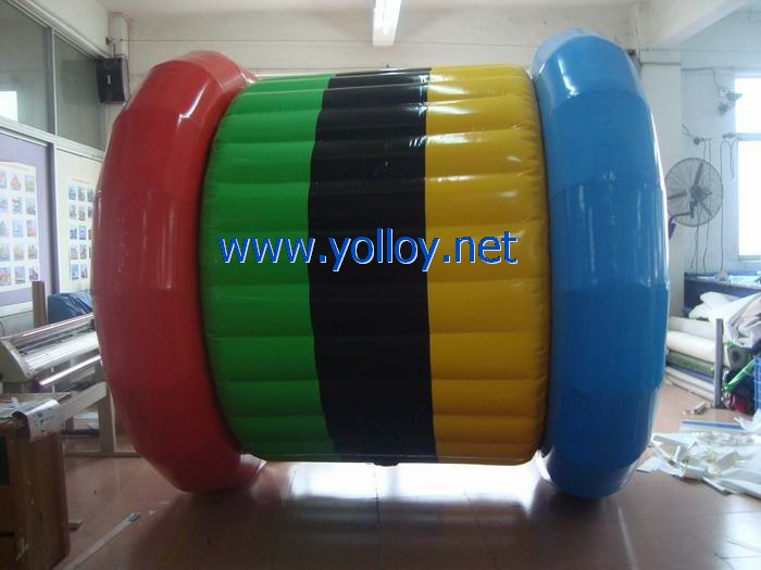 Inflatable water walking roller water game