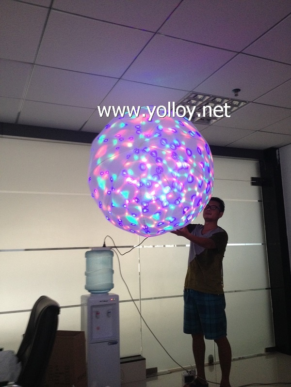 mobile inflatable spheres ball decoration lighting