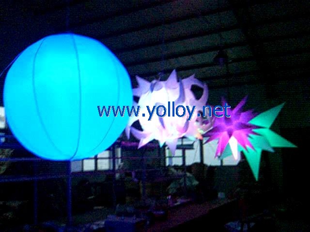 mobile inflatable spheres ball decoration lighting