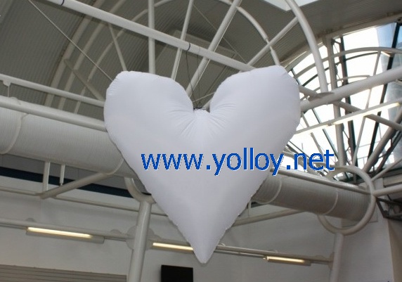 valentines day inflatable heart decoration light