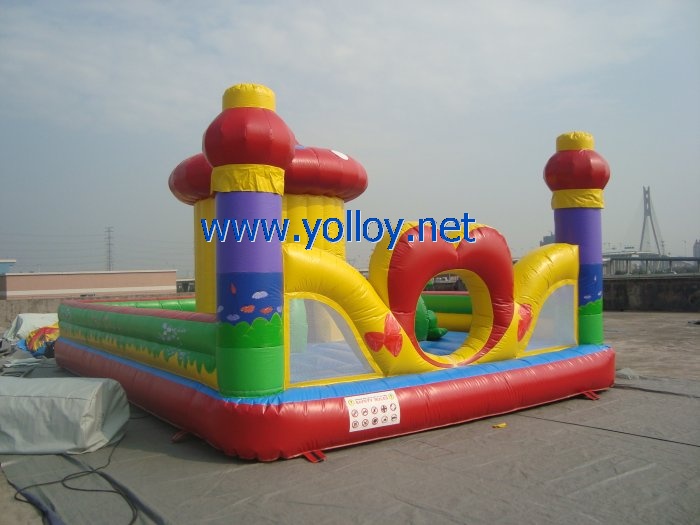 Heart shape inflatable party bouncy castle house
