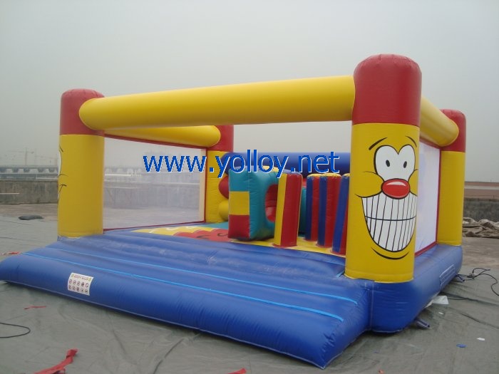 Bounce around Backyard inflatable Castle jump for fun