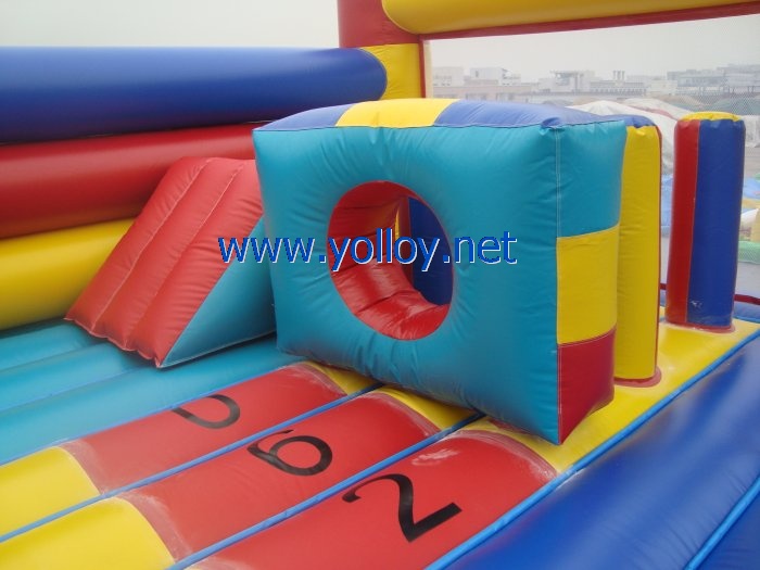 Bounce around Backyard inflatable Castle jump for fun