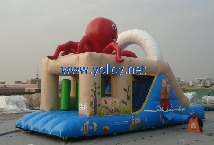 Giant octopus inflatable bouncy bounce castles