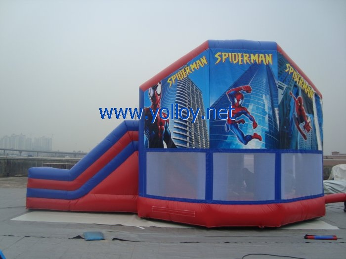 Spiderman jumping inflatable party bouncy castle for rental