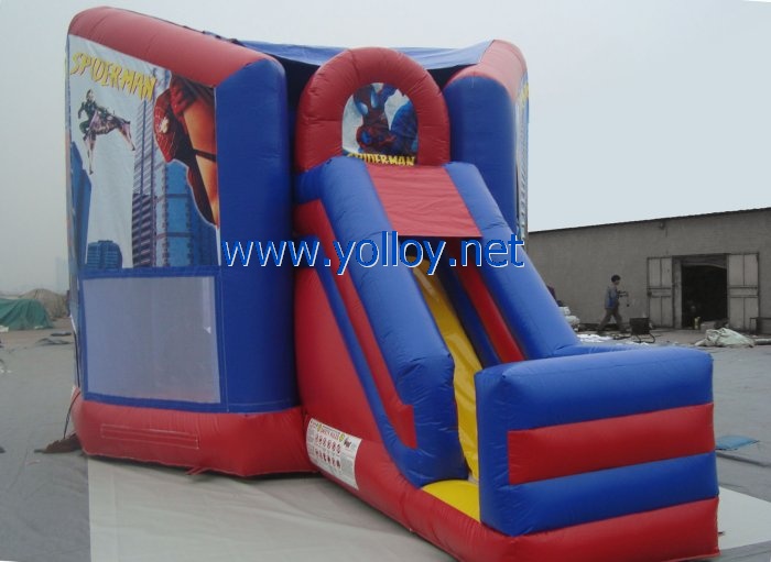 Spiderman jumping inflatable party bouncy castle for rental