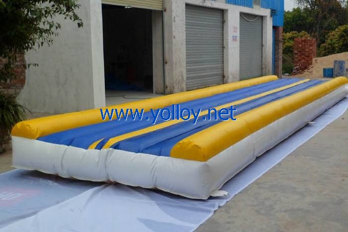 Tumble track inflatable air mat for gymnastics