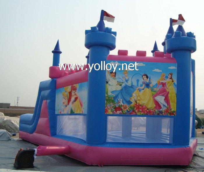 Disney princess party castle jumping inflatable