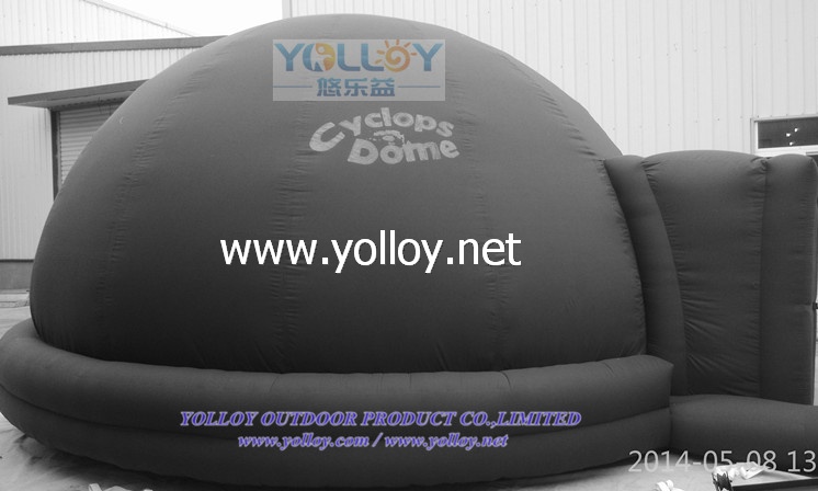 Inflatable movie projection theater sphere dome