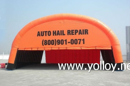 Commercial Grade Inflatable Auto Hail Repair Tents