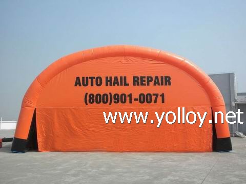 Commercial Grade Inflatable Auto Hail Repair Tents