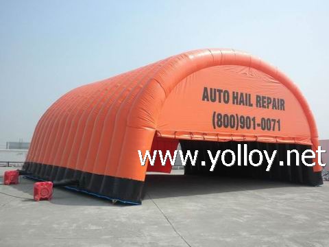 Commercial Grade Inflatable Auto Hail Repair Tents