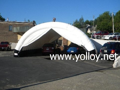 Commercial Grade Inflatable Auto Hail Repair Tents