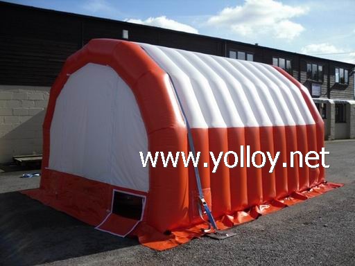 Garage painting workstation inflatable tent