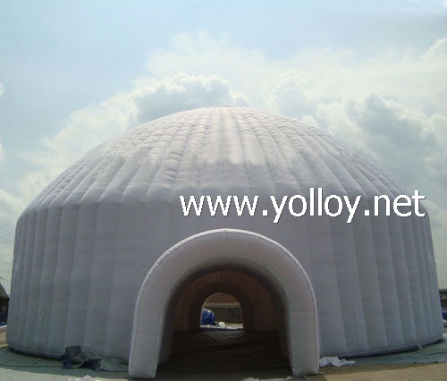 inflable igloo white dome tent