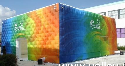 Colorful Cube Air Tent