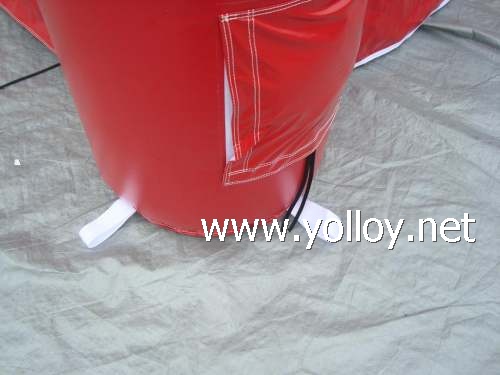 Red inflatable marquee party tent