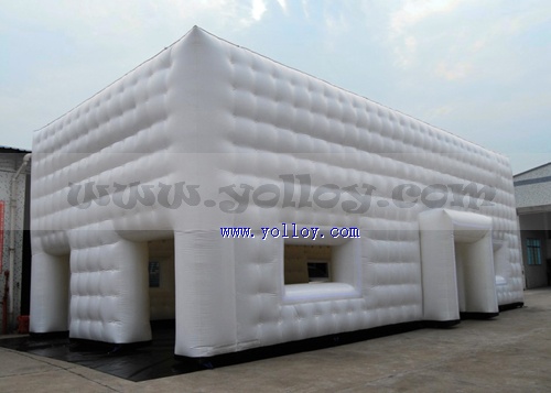 inflatable Concert Hall made with blow up cubic tent