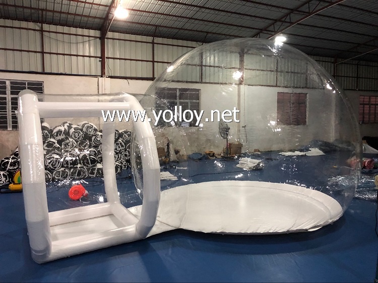 Inflatable bubble house dome