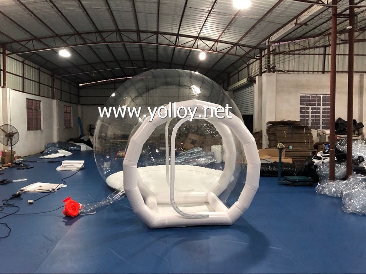 Inflatable bubble house dome