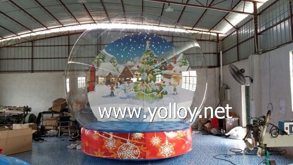 inflatable snow globe