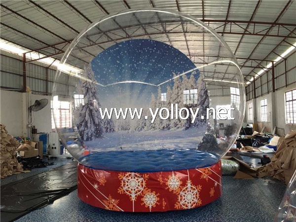 inflatable snow globe