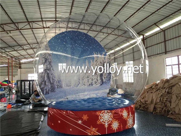 inflatable snow globe