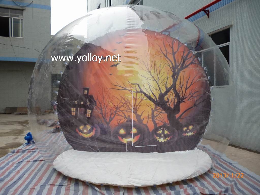 halloween inflatable snow globes