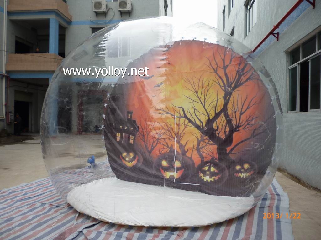 halloween inflatable snow globes