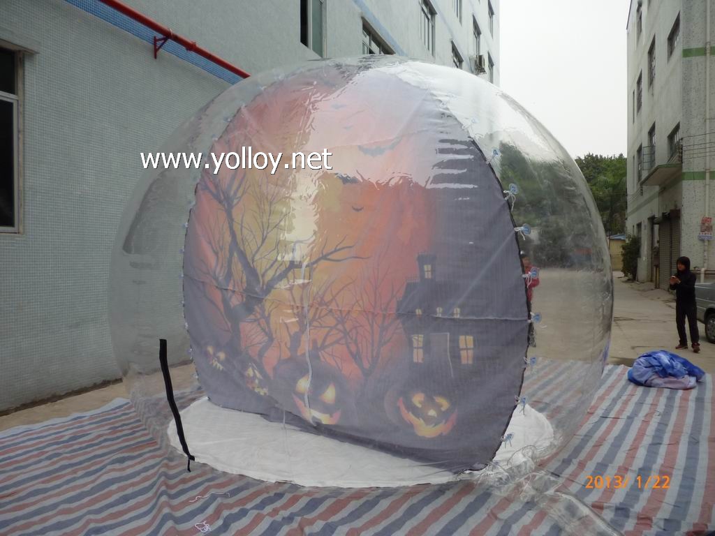 halloween inflatable snow globes