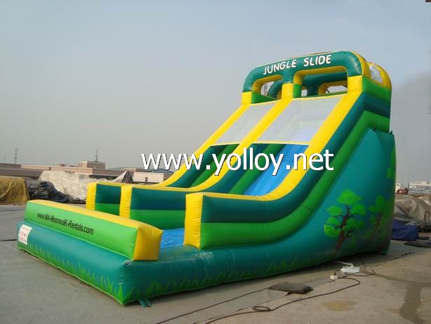 classic inflatable jungle slide