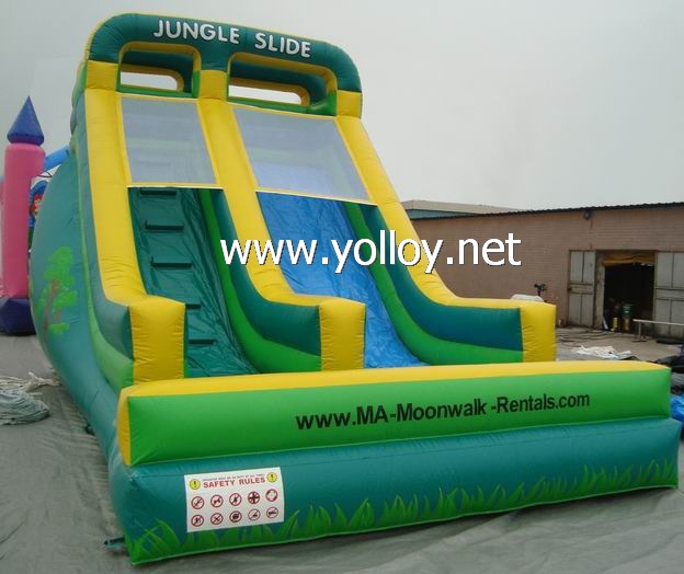 classic inflatable jungle slide