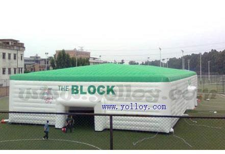 outdoor huge inflatable cube tent