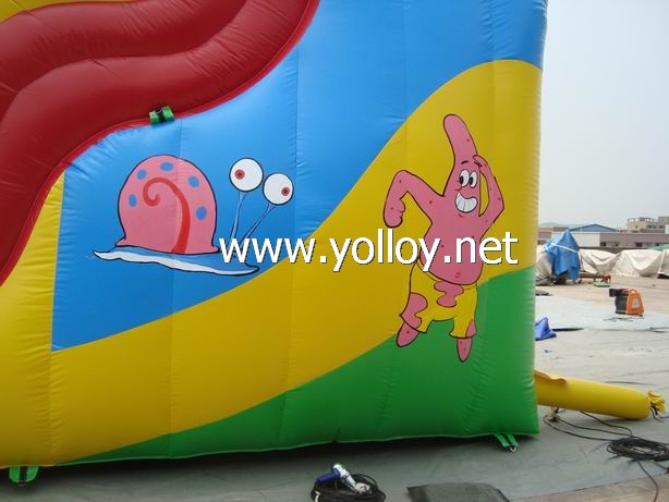 sponge bob commerical grade inflatable slide