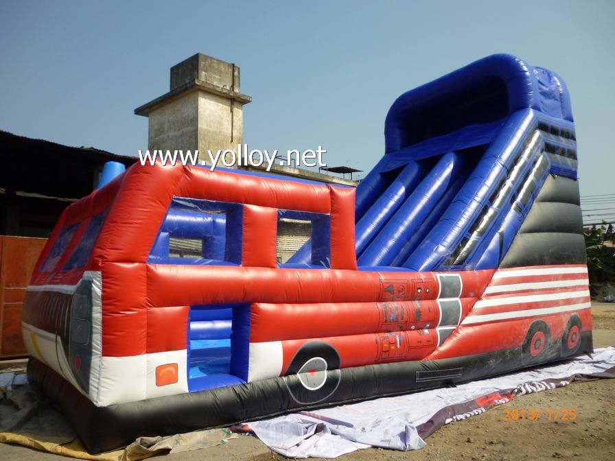 best commercial inflatable water slide toy in bus