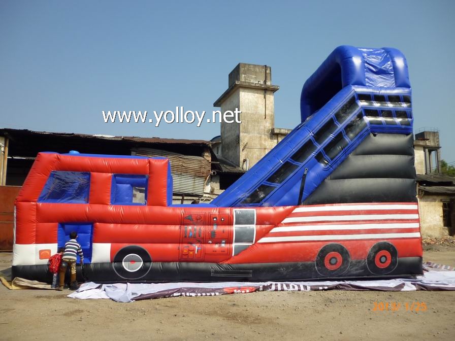 best commercial inflatable water slide toy in bus