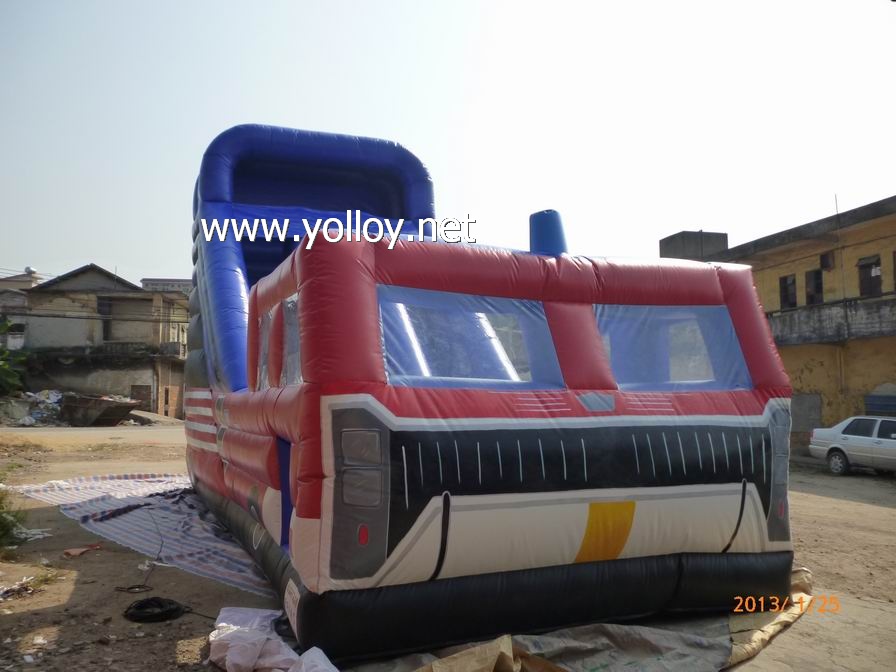 best commercial inflatable water slide toy in bus