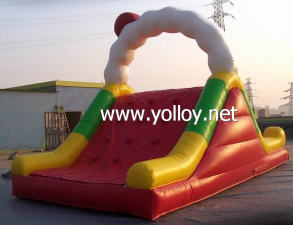 Caterpillar inflatable slide with climbing for kids